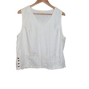 J. Jill White Sleeveless Blouse
